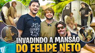 BRINO INVADIU A MANSÃO DO FELIPE NETO COM O T3DDY [upl. by Anigal439]