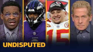 Chiefs beat Ravens in AFC Championship Mahomes amp Lamar duel KC advances to SB  NFL  UNDISPUTED [upl. by Christianson299]