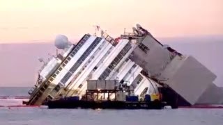 Raising the Costa Concordia A Time Lapse [upl. by Mikkel152]