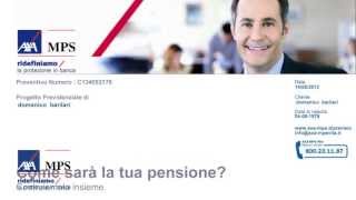 Come sarà la tua pensione Costruiamola insieme con Previsio di AXA MPS [upl. by Noach]