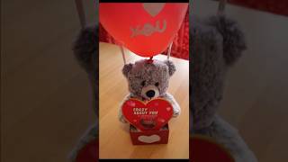 Valentinstag Geschenk Idee Bär mit Luftballon Pralinen 🐻 Valentines Day Bear Gift 🎀 подарочный мишка [upl. by Whitehurst]