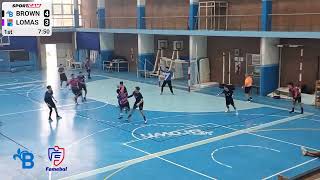 6 ABRIL 2024 JUNIORS BROWN VS LOMAS DE ZAMORA PRIMER TIEMPO [upl. by Pachston470]