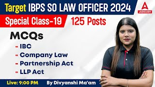 IBPS SO Law Officer 2024  Multiple Choice Questions MCQs  By Divyanshi Maam [upl. by Nerradal640]