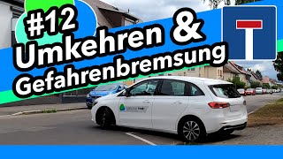 12 Wenden amp Gefahrenbremsung  Fahrschule Punkt [upl. by Chipman]