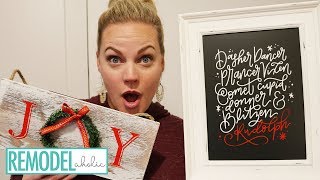 Easiest Christmas Chalkboard Signs Tutorial [upl. by Meredithe]