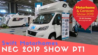 Swift Motorhomes  Motorhome And Caravan Show NEC 2019 Pt1 [upl. by Eppesuig]