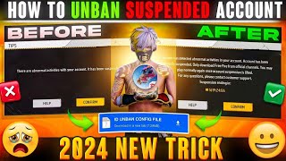 After Ob43 update 🔥Free Fire Suspended Account Recovery ⚡How to Unban FF ID ✅ Unban File 2024 [upl. by Melita509]