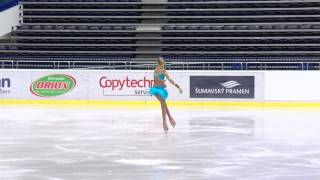 ISU 2014 Jr Grand Prix Ostrava Ladies Free Skate Anita ÖSTLUND SWE [upl. by Alleyn]