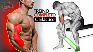 Melhores Exercícios Treino de Biceps Utilizando apenas elásticos [upl. by Dieterich750]