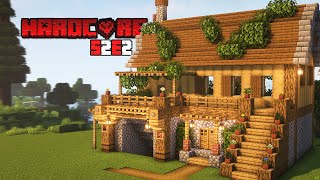 I Built an EPIC Medieval House in Minecraft Hardcore  S2E2 [upl. by Lletnuahs]