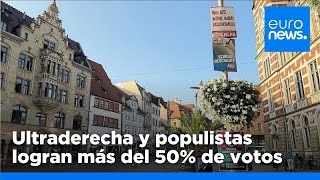 Ultraderecha y populistas logran más del 50 de votos en las elecciones regionales alemanas [upl. by Calandra700]