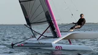 Foiling A Class Catamarans are Prettier in Pink [upl. by Ardyth520]