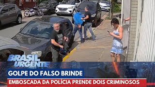 Polícia faz emboscada e prende dois golpistas em flagrante  Brasil Urgente [upl. by Purington643]