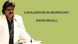 LOCALIZATION IN NEUROLOGY RAPID RECALL [upl. by Lielos]