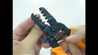 Engineer PA21 Universal crimping tool for JST Molex AMp Tyco micro amp mini crimps [upl. by Reema]