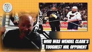 Who was Wendel Clarks Toughest NHL Opponent  The Sign Off A Frameworth Podcast [upl. by Anelrahc55]