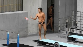 片岡龍之介選手3m飛板飛込2024第100回日本選手権水泳競技大会飛込競技 [upl. by Eevets]