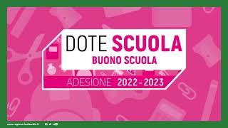 Dote scuolaBuono scuola 2223 come presentare domanda su Bandi Online [upl. by Cohbath]