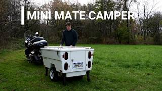 Motorcycle Camper Trailer The Mini Mate Camper by Kompact Kamp Trailers [upl. by Aicnilav]