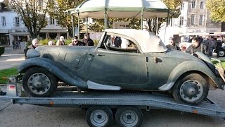 Traction Cabriolet Citroën emmurée pendant près de 40 ans [upl. by Carmita]