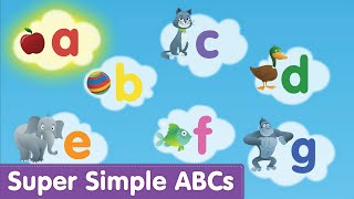 Phonics Alphabet Song Lowercase  Super Simple ABCs [upl. by Ayokal102]