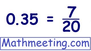 Decimals to Fractions [upl. by Leeban921]