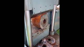 Quantitative Cutting Process of Motor Rotor  Good Tools amp Machinery Make Work Easy [upl. by Silecara509]