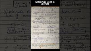 Molecular Orbital TheoryMOT shorts viralvideo etea chemistry mdcat [upl. by Tewfik]