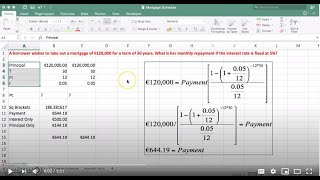 Setting Out a Mortgage Repayment Schedule [upl. by Anaeli945]