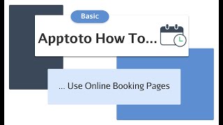 Apptoto How To  Use Online Booking Pages [upl. by Thorstein]