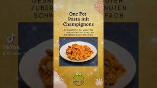 One Pot Pasta mit Champignons vegan onepotmeal veganonepot onepotrecipie onepotpasta [upl. by Einna17]