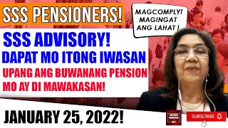 PAAALA SA LAHAT NG PENSIONERS MGA DAPAT IWASAN UPANG ANG BUWANANG PENSION MO AY DI MAWAKASAN ALAMIN [upl. by Nosraep]