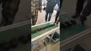 Automatic charcoal powder coal briquette press making machine [upl. by Breena300]