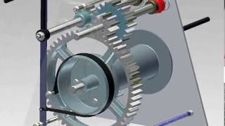 Hand Winch Animation  Autodesk Inventor [upl. by Daeriam144]