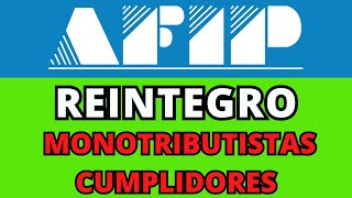 ¿Como saber si me corresponde el Reintegro de Monotributo afip tramitesafip noticiasafip [upl. by Yahska]