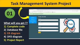 Task Management System Project in PHP and MySQL With Source Code  PHP Project  Part01 [upl. by Alimat]