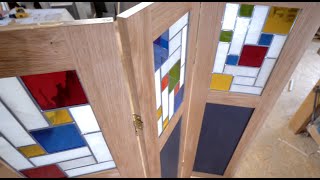 DÉCO INTÉRIEURE  UN PARAVENT À VITRAIL MONDRIAN [upl. by Whatley332]