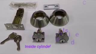 How to Install a Double Cylinder Combo Lockset [upl. by Nissy]