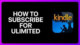 How To Subscribe For Amazon Kindle Unlimited Tutorial [upl. by Araeit]