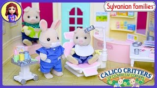 Sylvanian Families Calico Critters Country Dentist Set Unboxing Setup Play  Kids Toys [upl. by Fernanda]