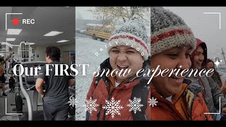 First Snow Experience  Moncton New Brunswick [upl. by Afra]