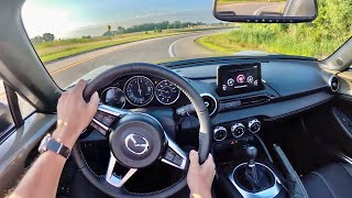 2023 Mazda MX5 Miata Grand Touring  POV Review [upl. by Kienan]