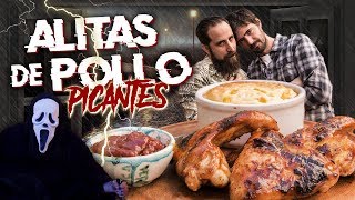 Receta de Alitas de Pollo Picantes  INTRO de SCREAM  Cook amp Laucha 2x1 [upl. by Ihpen374]