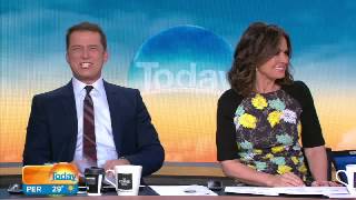 Sports presenter Yvonne fooled by Karl Stefanovic [upl. by Eerased]