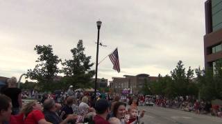 Air Force Flyover Sandy City Utah Fourth of July 2011 [upl. by Nunciata]