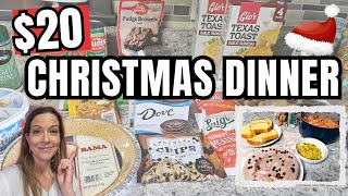 HOW TO CREATE A COMPLETE CHRISTMAS DINNER FROM THE DOLLAR TREE [upl. by Desdee]