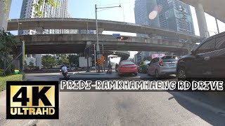 ⁴ᴷ🇹🇭【DRIVE】BANGKOK PridiRamkhamhaeng Road FULL Orange Line Extension [upl. by Carlye119]