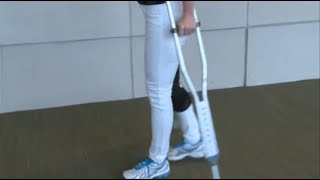 How to Walk with Crutches Correctly WeightBearing [upl. by Nodnrb400]