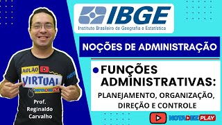 Funções Administrativas Planejamento Organização Direção e Controle [upl. by Hurless]