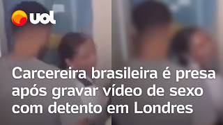 Carcereira que fez sexo com detento e teve video vazado é presa em Londres na Inglaterra confira [upl. by Euhc]